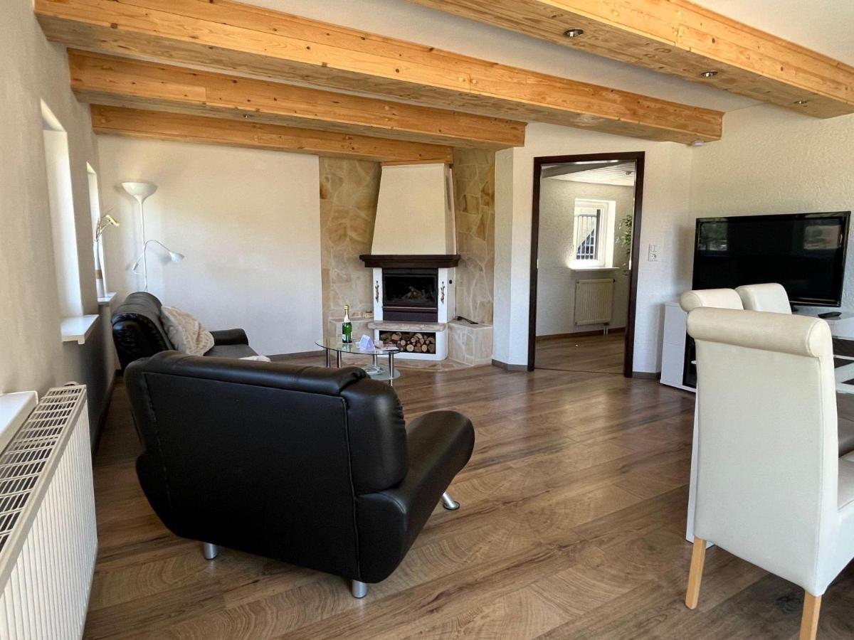Saechsische-Schweiz-Ferienhaus-Wohnung-1-Mit-Elbblick-Sauna-Und-Kamin Königstein an der Elbe Exteriör bild